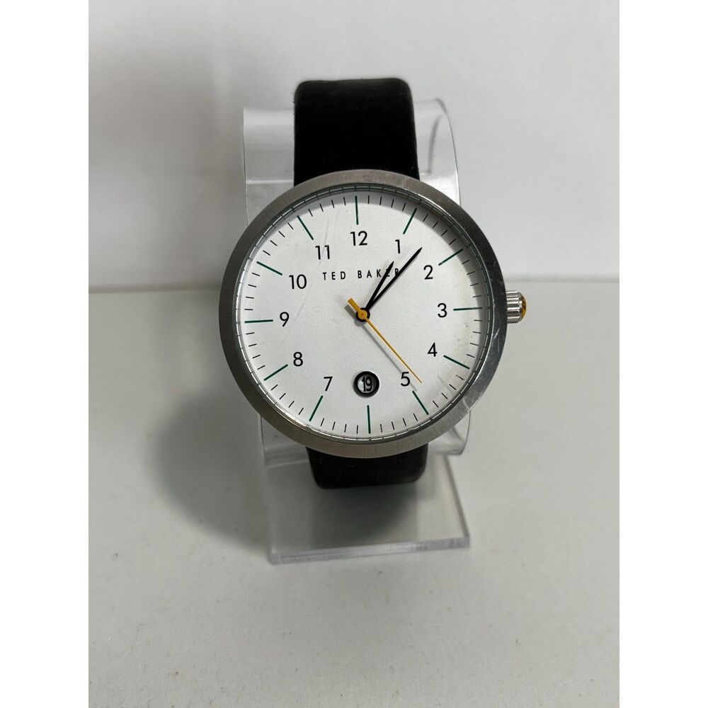 Ted Baker TimeMaster 300 42mm leather date men's watch, working